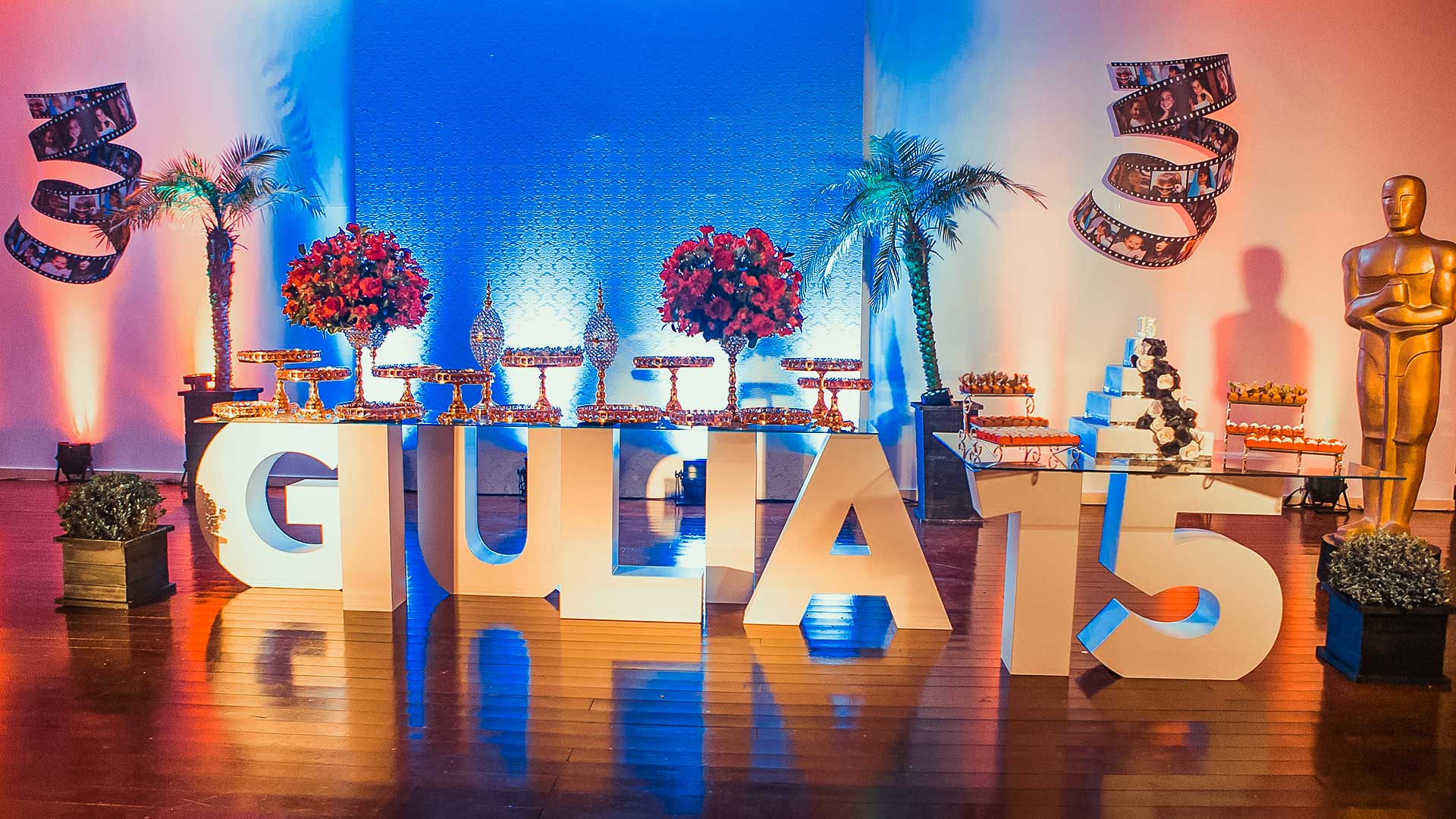 Festa de 15 Anos | Tema Oscar | Clube Professor Gaúcho | Porto Alegre